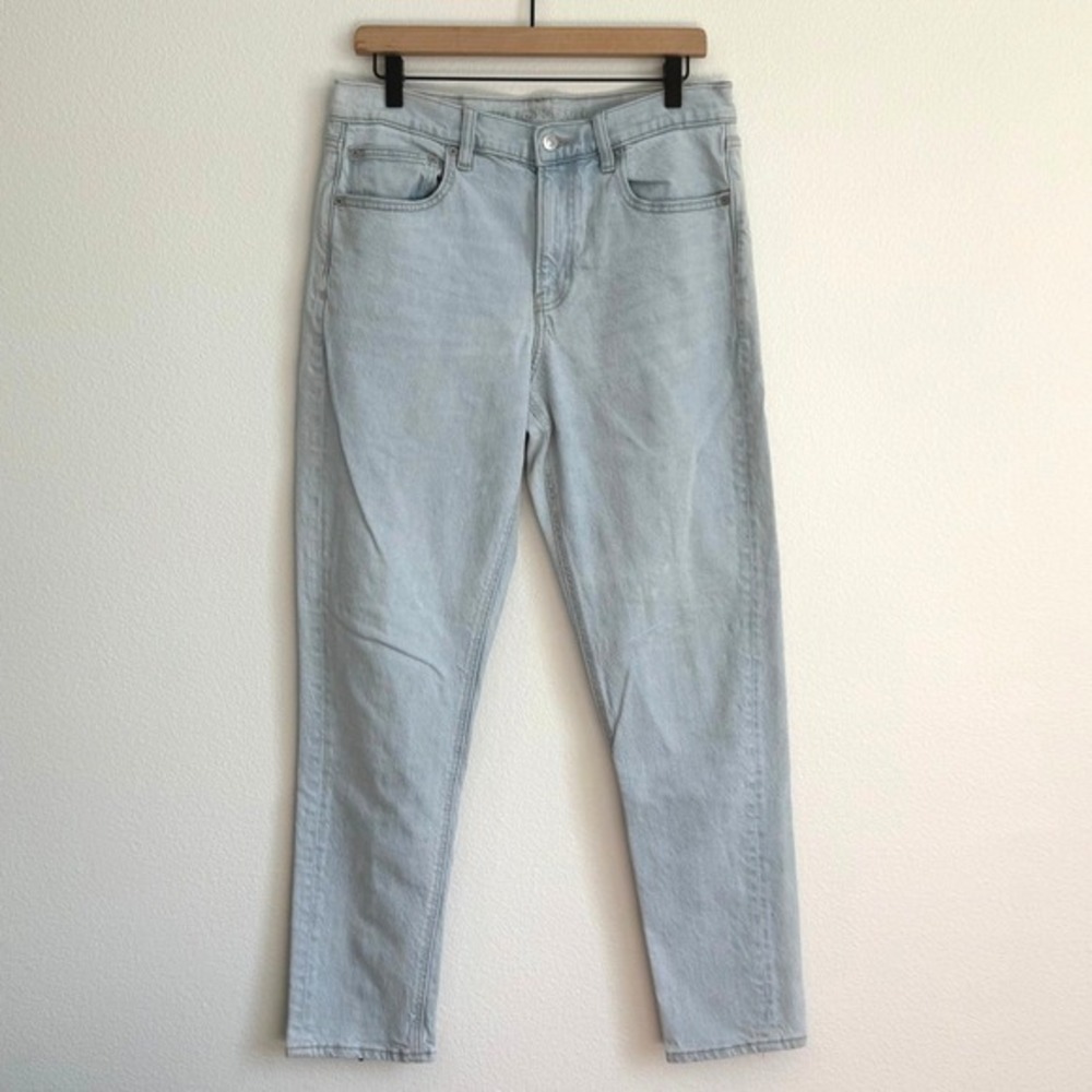 American Eagle Outfitters Light Blue 90s Skinny Jeans Distressed Back Pocket 12